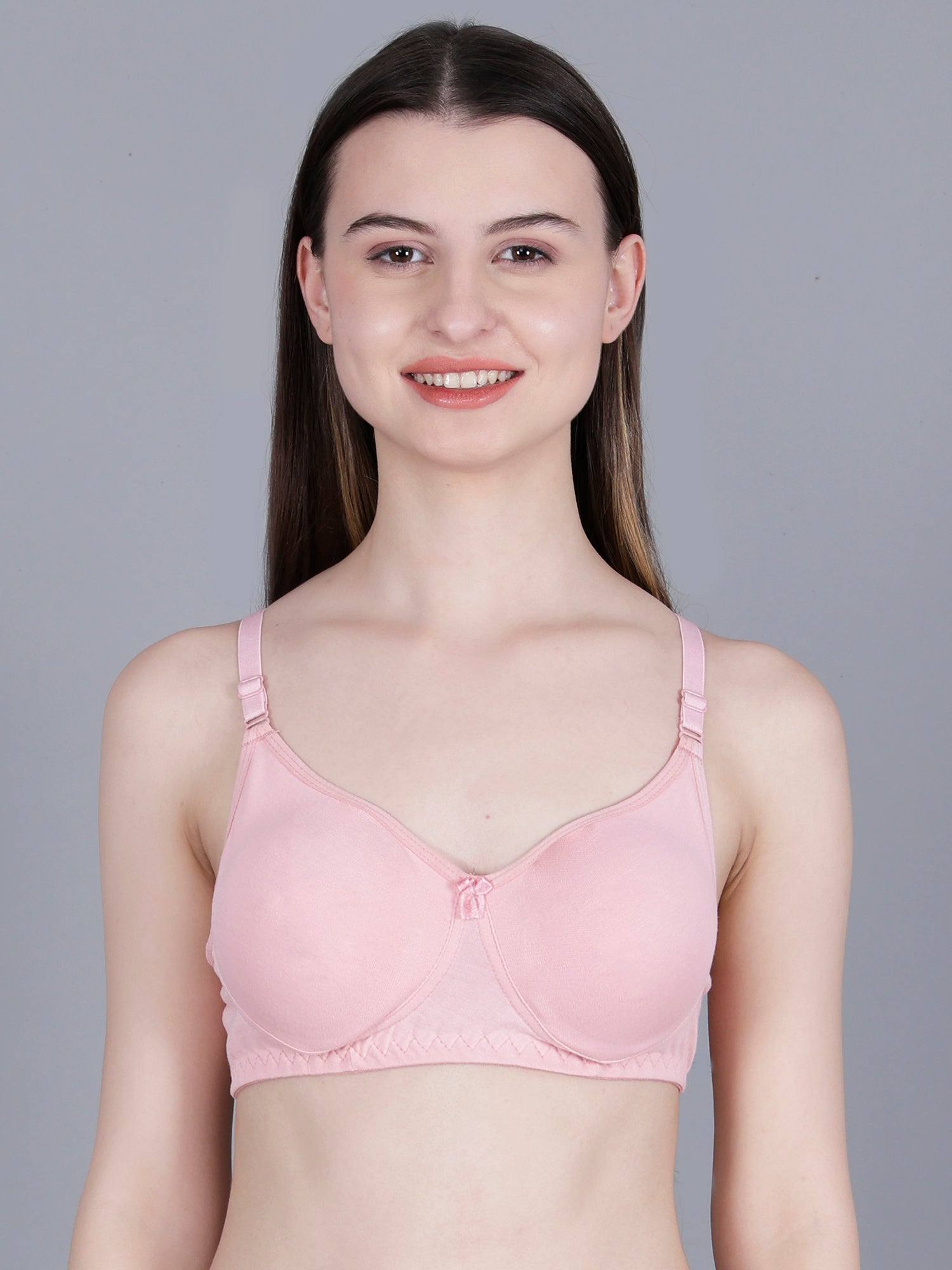 Seamless Cotton Wire Free Full Coverage Bra  Non-Padded T-Shirt Bra
